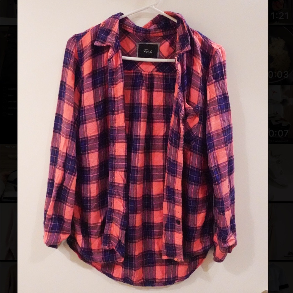 Pink and Blue Flannel